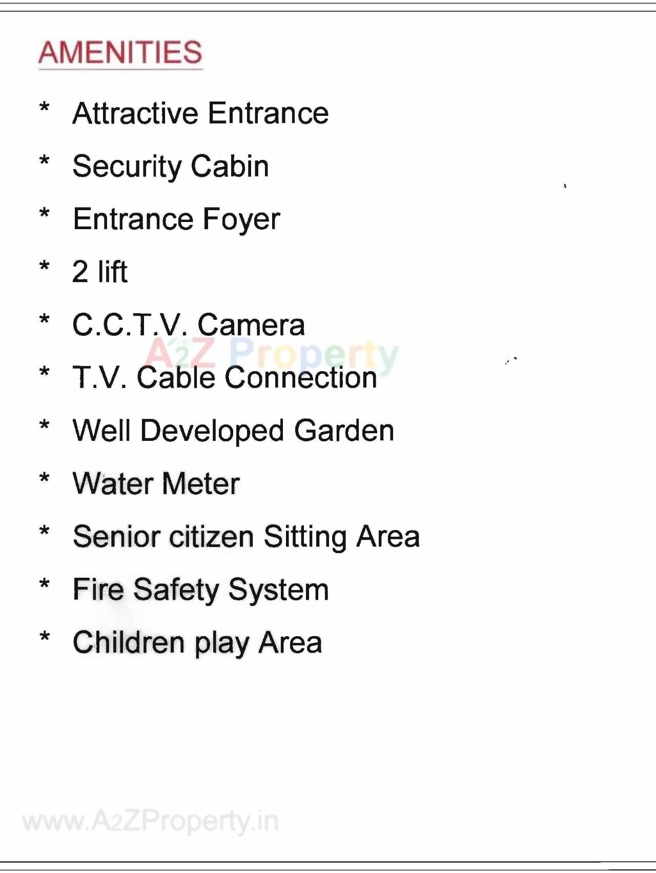 Amenities of Tapovan