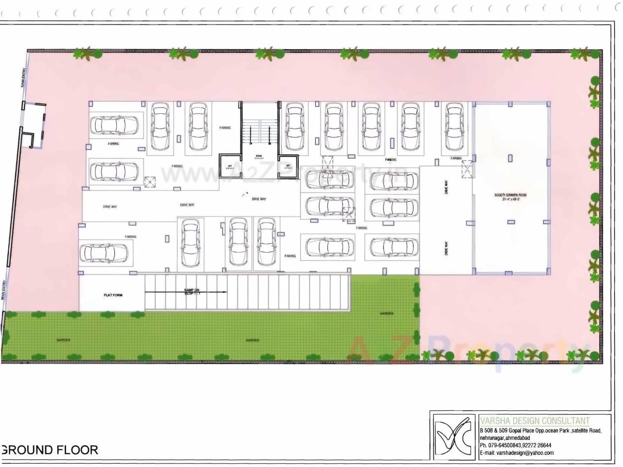 Layout of real estate project Tapovan located at Ahmedabad, Ahmedabad, Gujarat