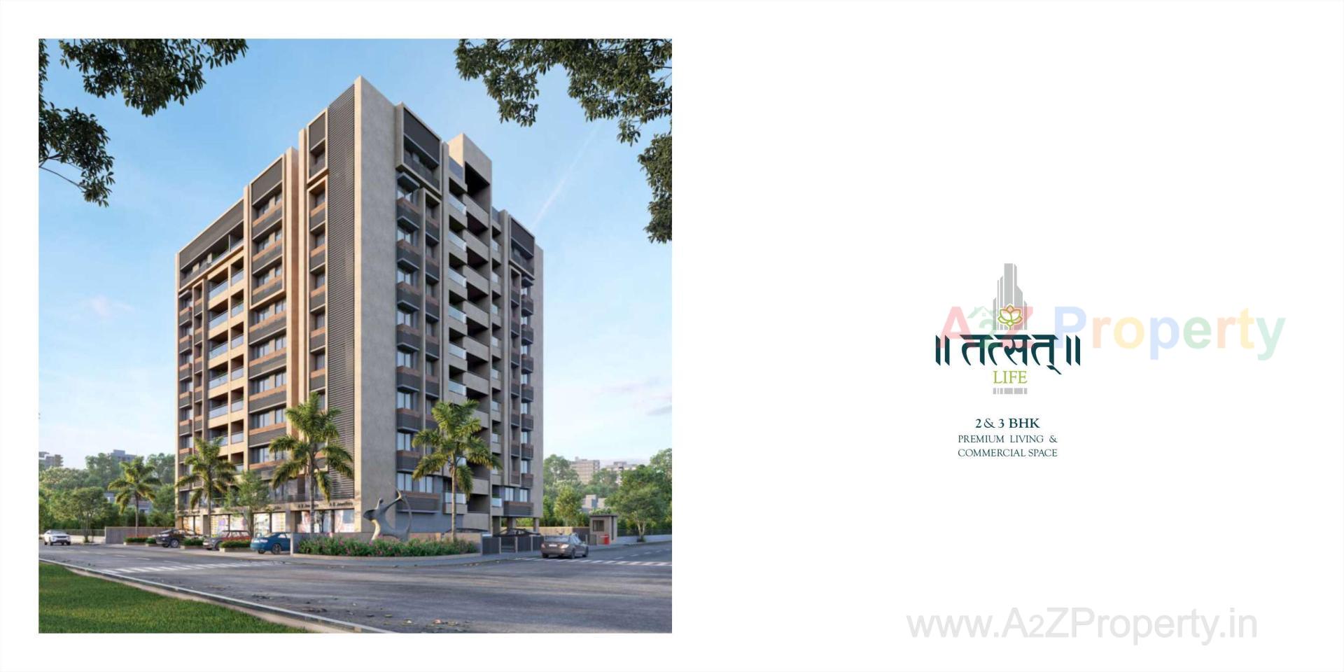3D Elevation of real estate project Tatsatlife located at Khodiyar, Ahmedabad, Gujarat