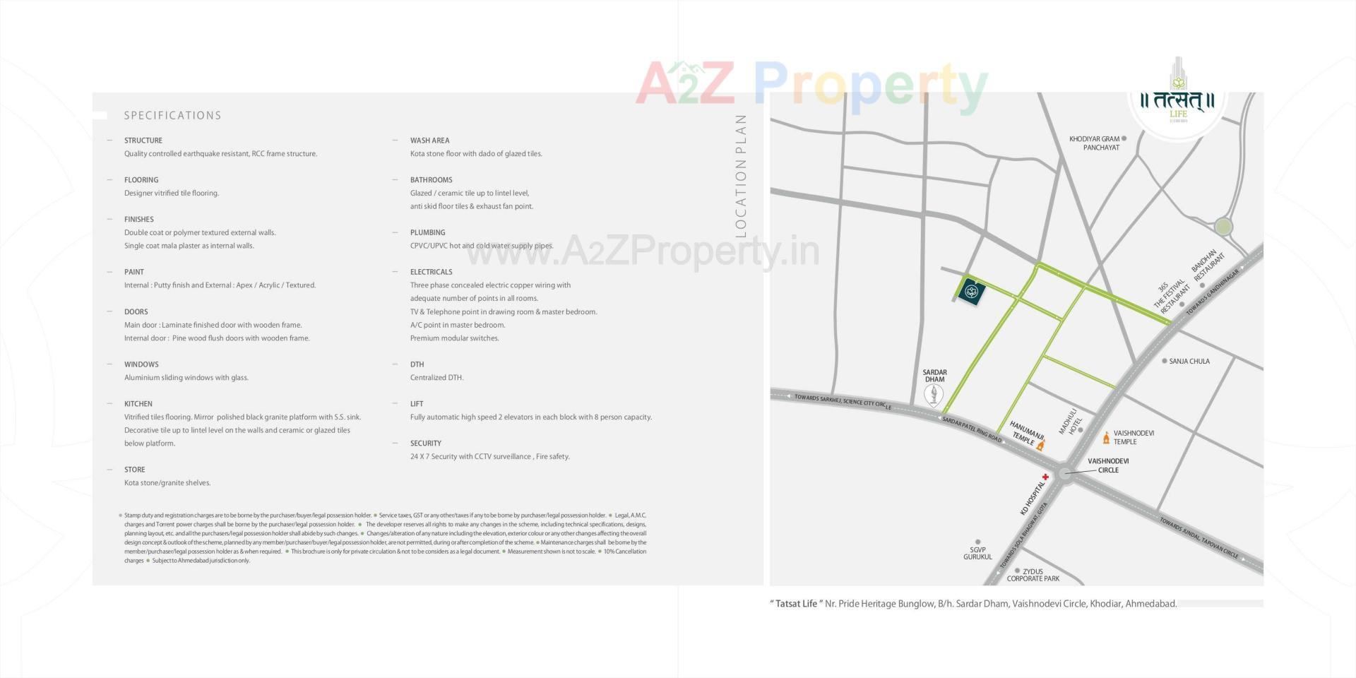  of real estate project Tatsatlife located at Khodiyar, Ahmedabad, Gujarat