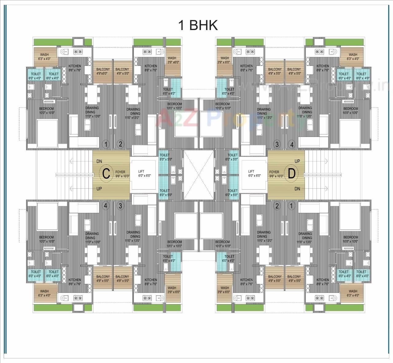 Layout of real estate project Tejendra Crystal located at Vastral, Ahmedabad, Gujarat