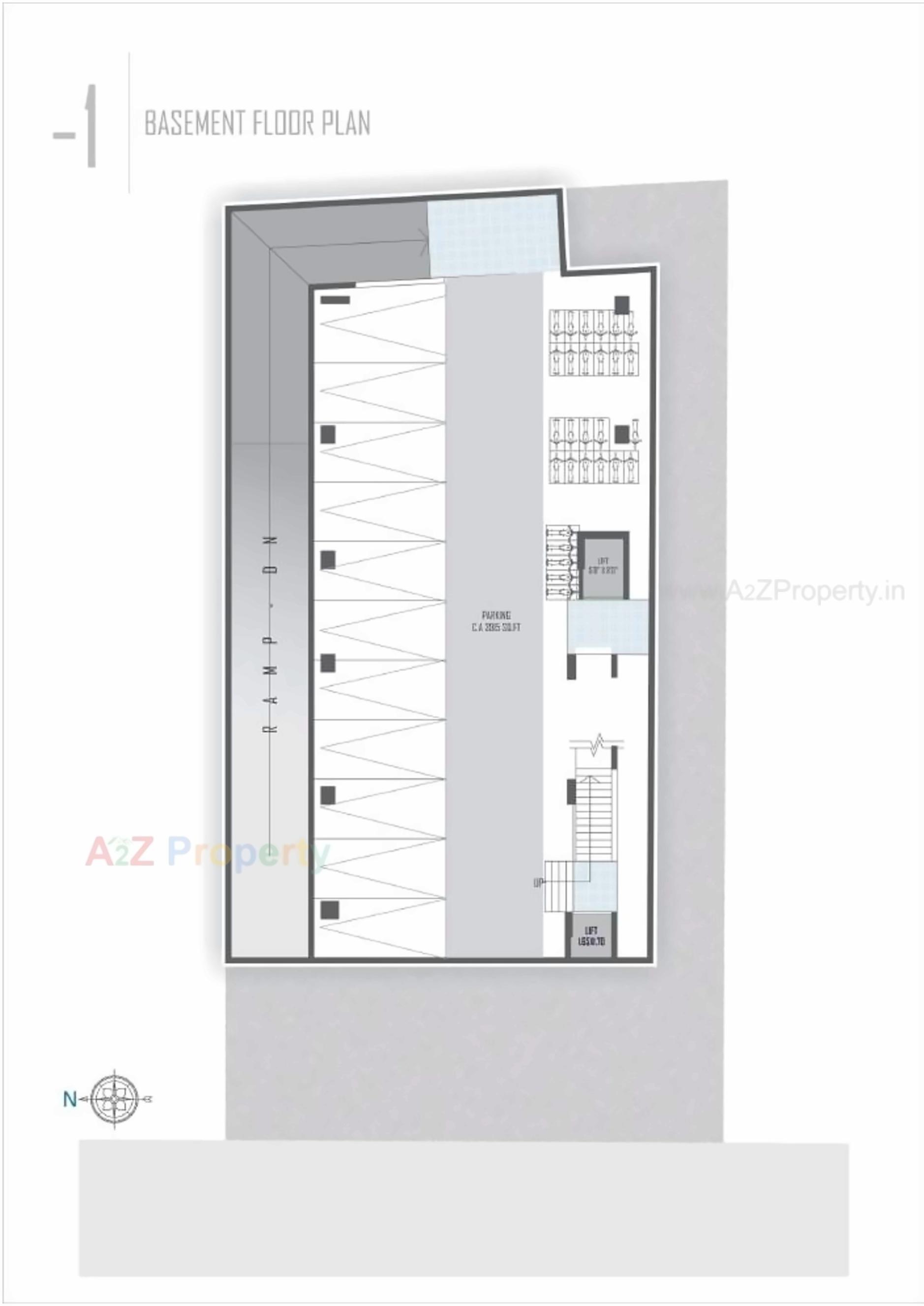 Layout of real estate project The located at Naranpura, Ahmedabad, Gujarat