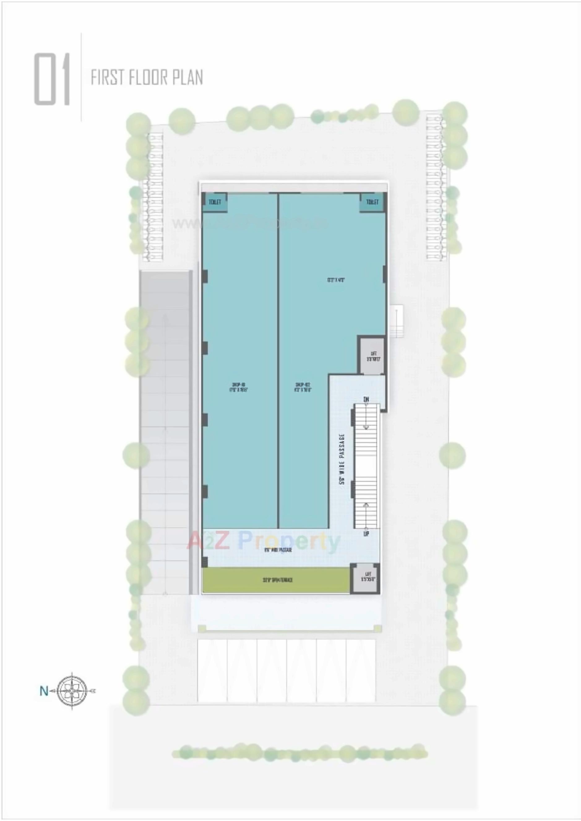 Layout of real estate project The located at Naranpura, Ahmedabad, Gujarat
