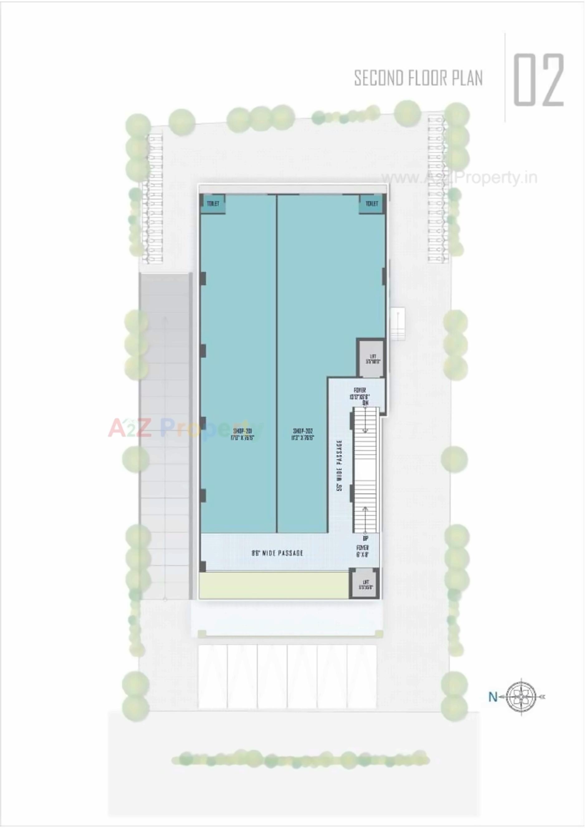 Layout of real estate project The located at Naranpura, Ahmedabad, Gujarat