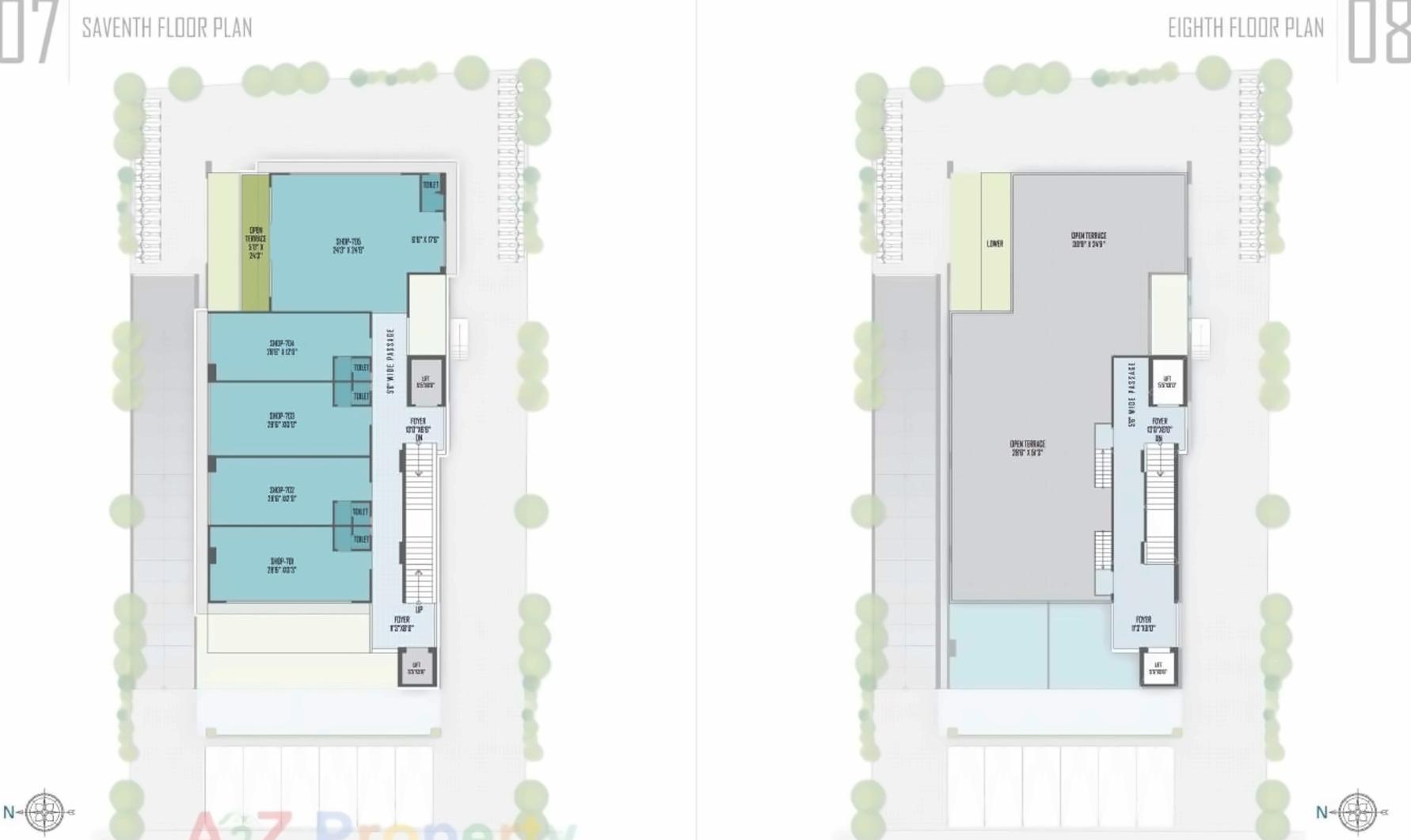 Layout of real estate project The located at Naranpura, Ahmedabad, Gujarat