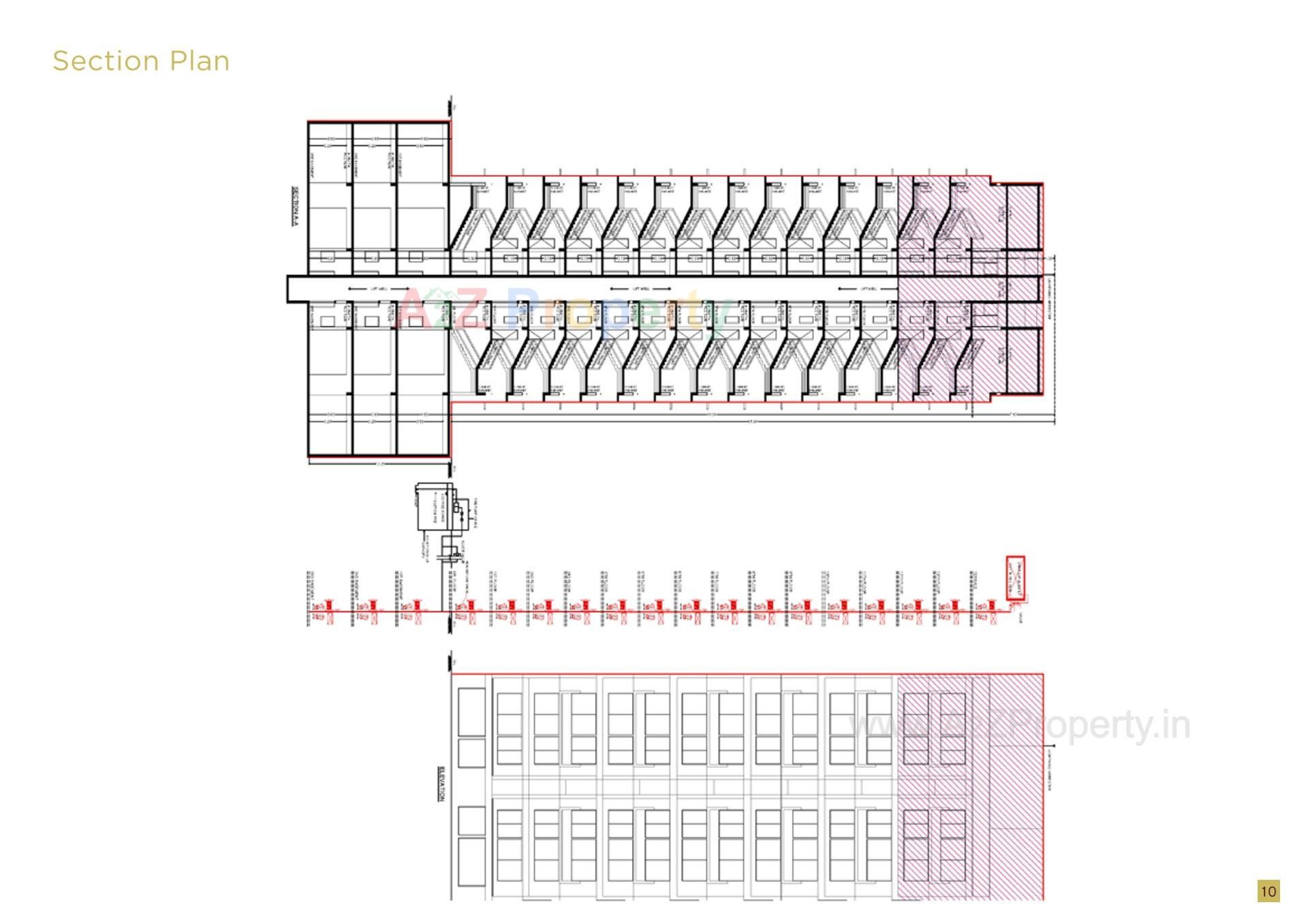 Layout of real estate project The Altitude located at Bhadaj, Ahmedabad, Gujarat