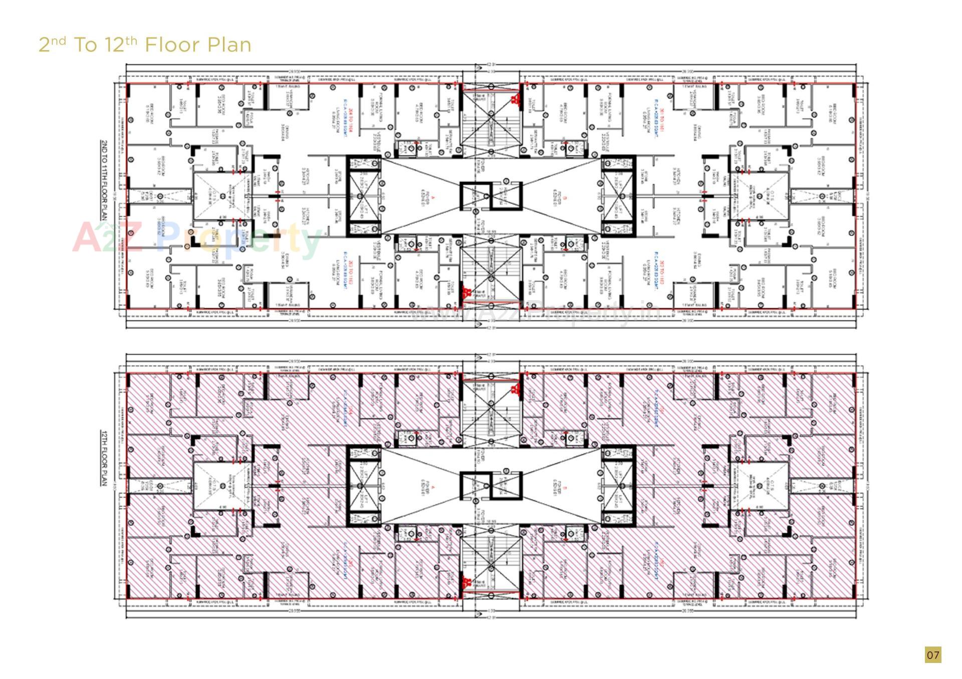 Layout of real estate project The Altitude located at Bhadaj, Ahmedabad, Gujarat