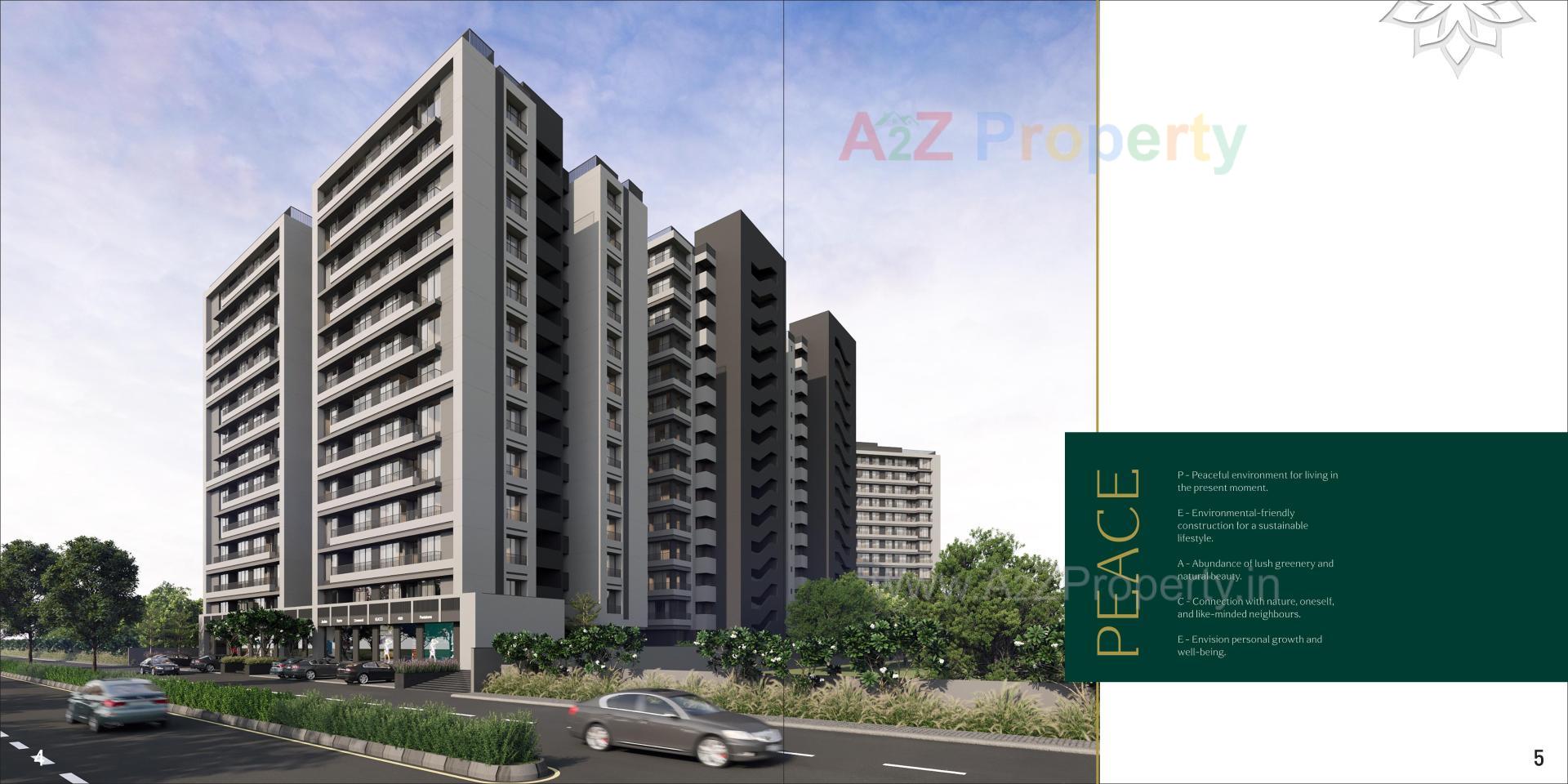 3D Elevation of real estate project The Ashoka located at Vastral , Ahmedabad, Gujarat