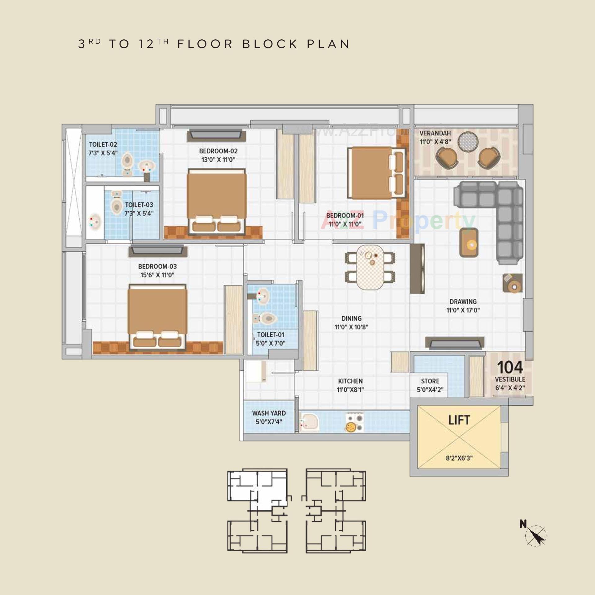 Layout of real estate project The August located at Ahmedabad, Ahmedabad, Gujarat