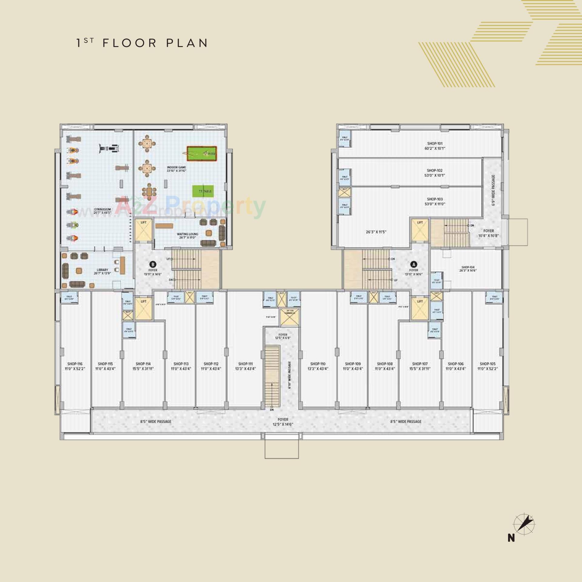 Layout of real estate project The August located at Ahmedabad, Ahmedabad, Gujarat