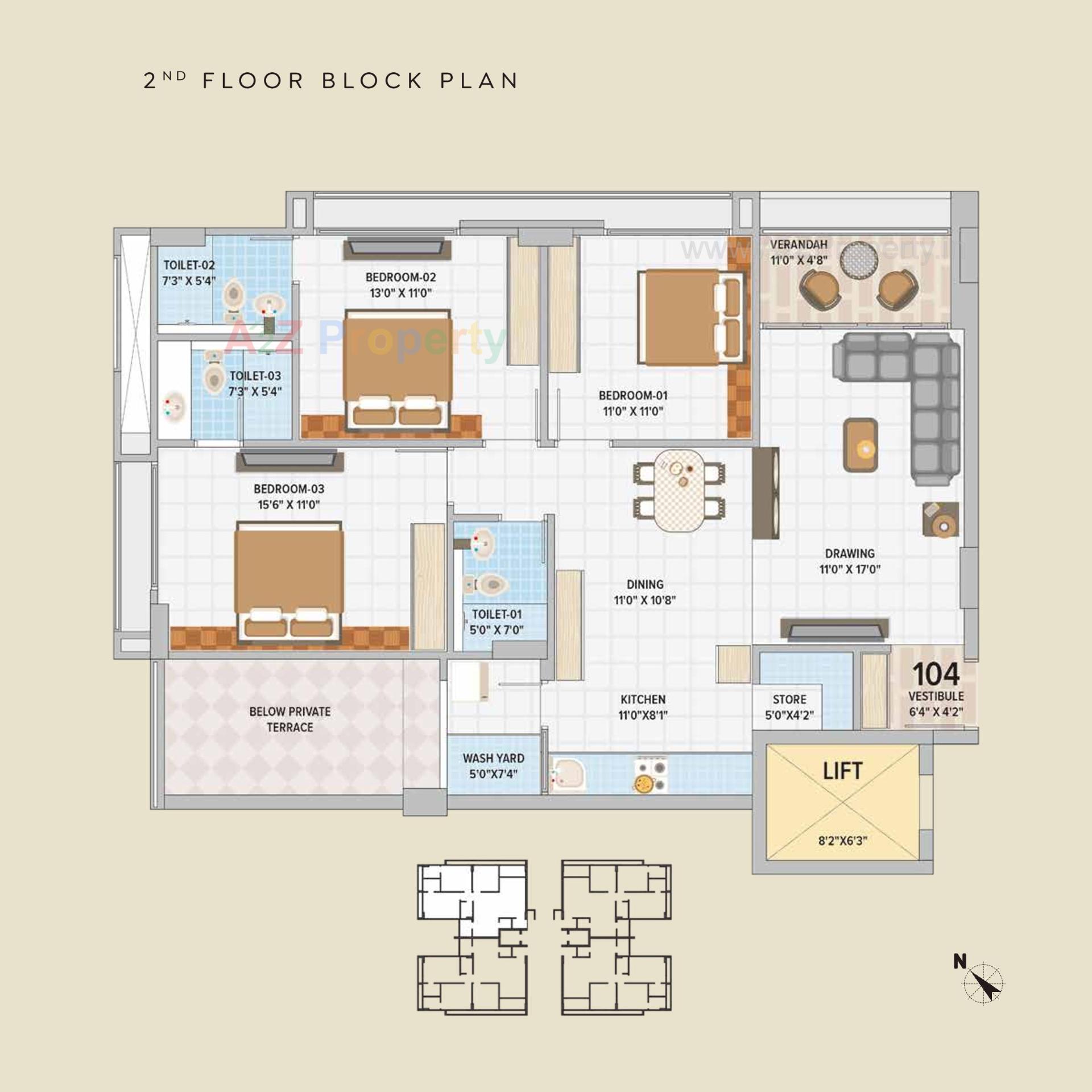 Layout of real estate project The August located at Ahmedabad, Ahmedabad, Gujarat