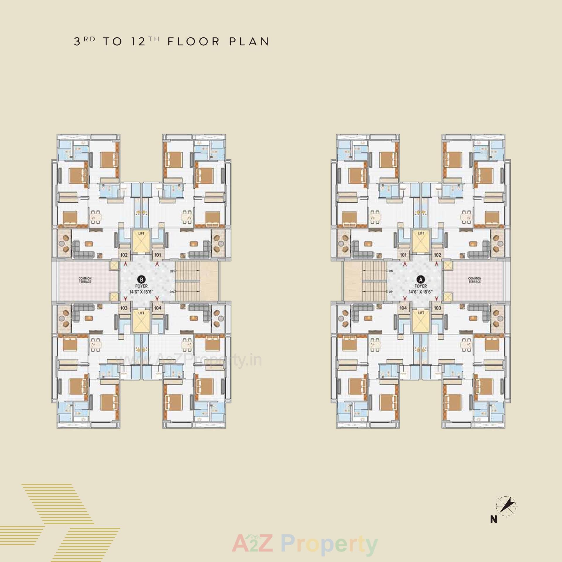 Layout of real estate project The August located at Ahmedabad, Ahmedabad, Gujarat