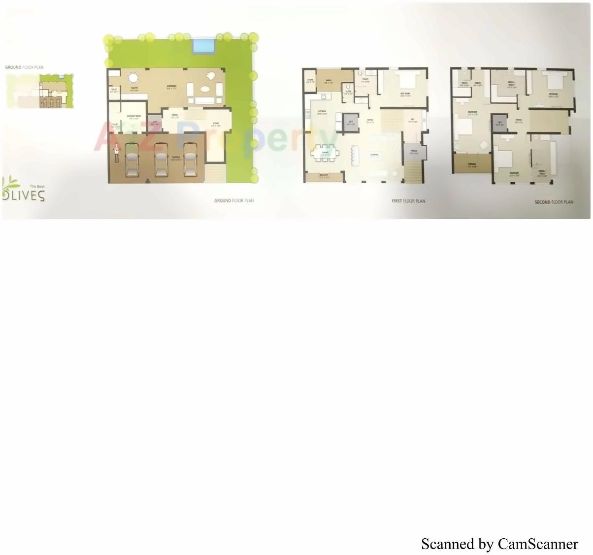 Layout of real estate project The Best Olives located at Okaf, Ahmedabad, Gujarat