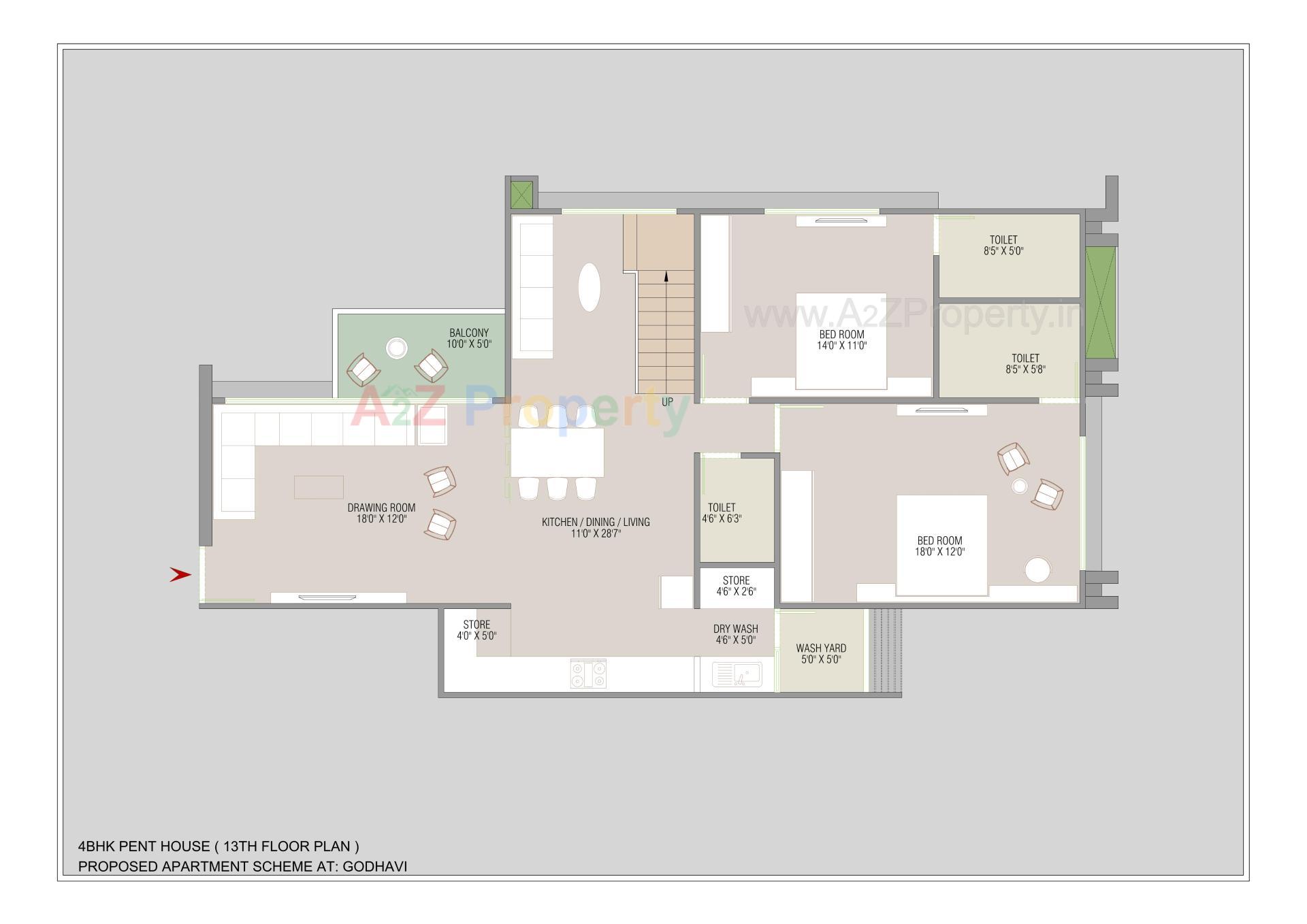 Layout of real estate project The Canvas located at Godhavi, Ahmedabad, Gujarat
