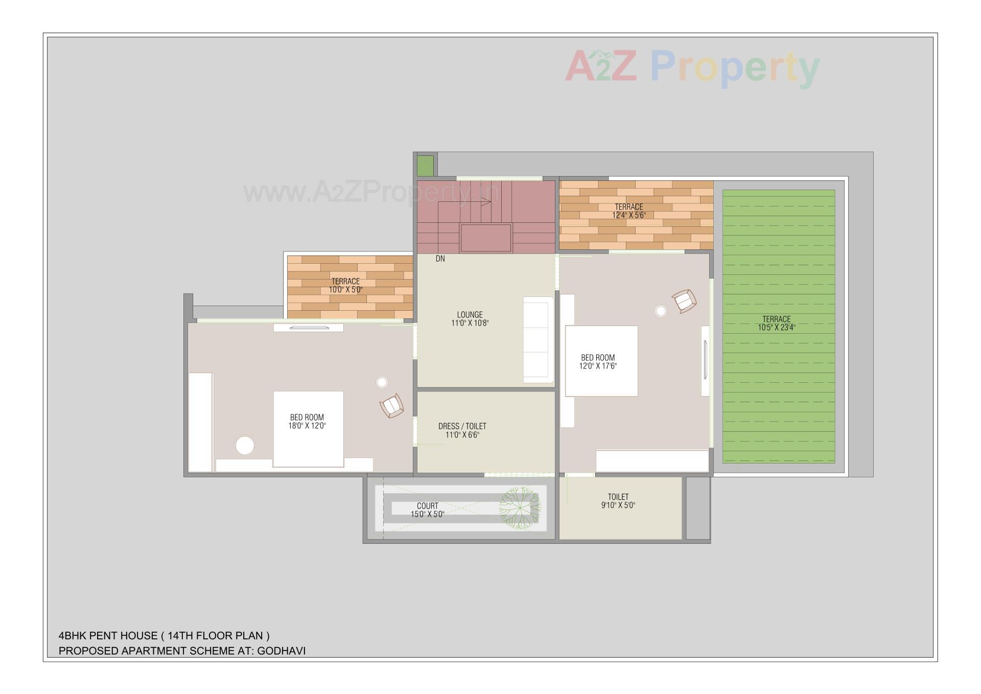 Layout of real estate project The Canvas located at Godhavi, Ahmedabad, Gujarat