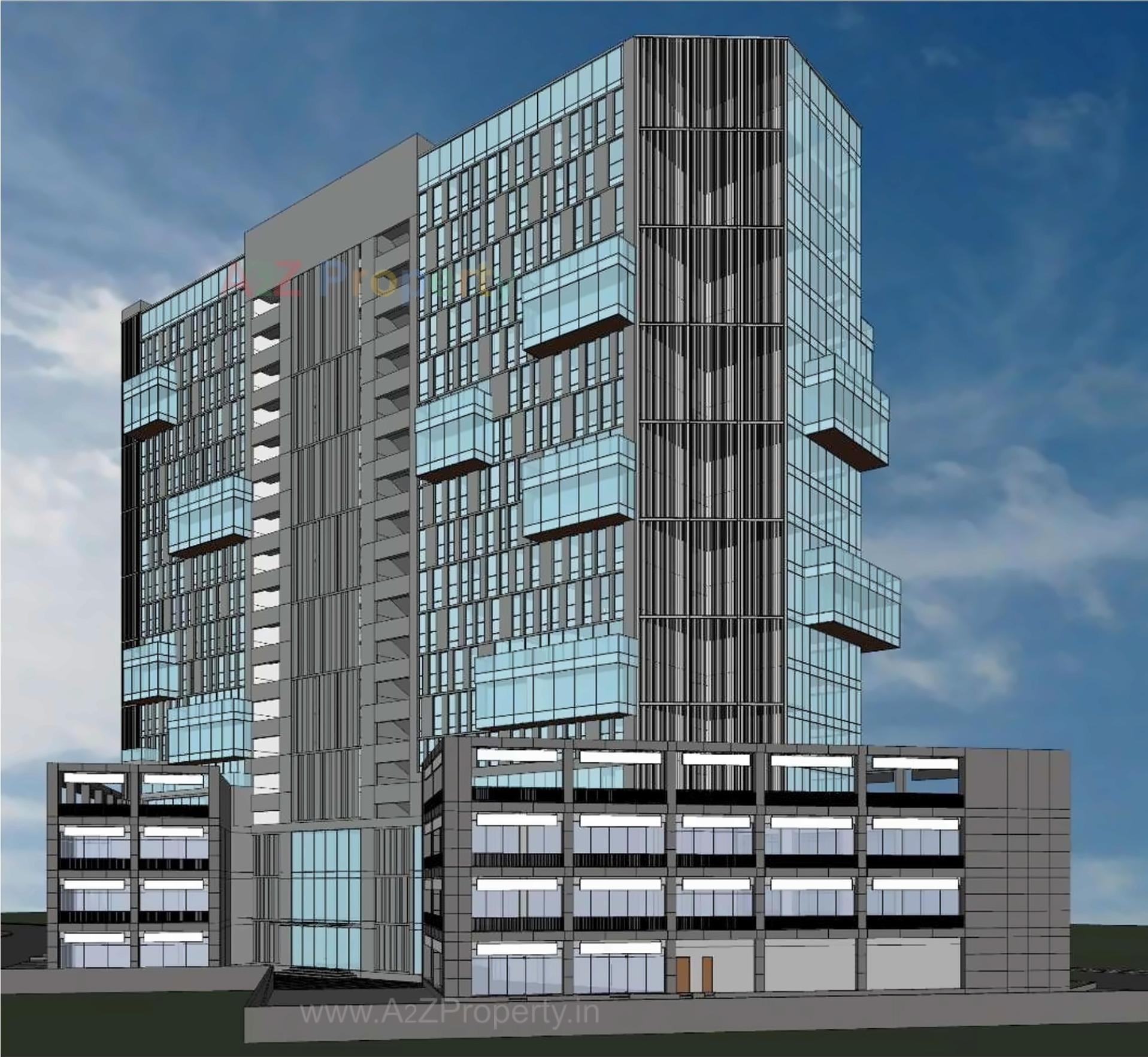 3D Elevation of real estate project The Capital located at Sola, Ahmedabad, Gujarat