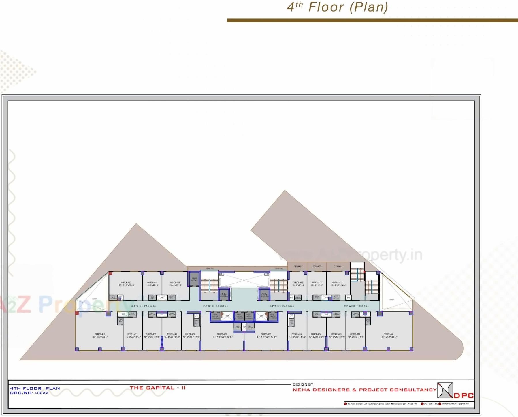 Layout of real estate project The Capital located at Sola, Ahmedabad, Gujarat