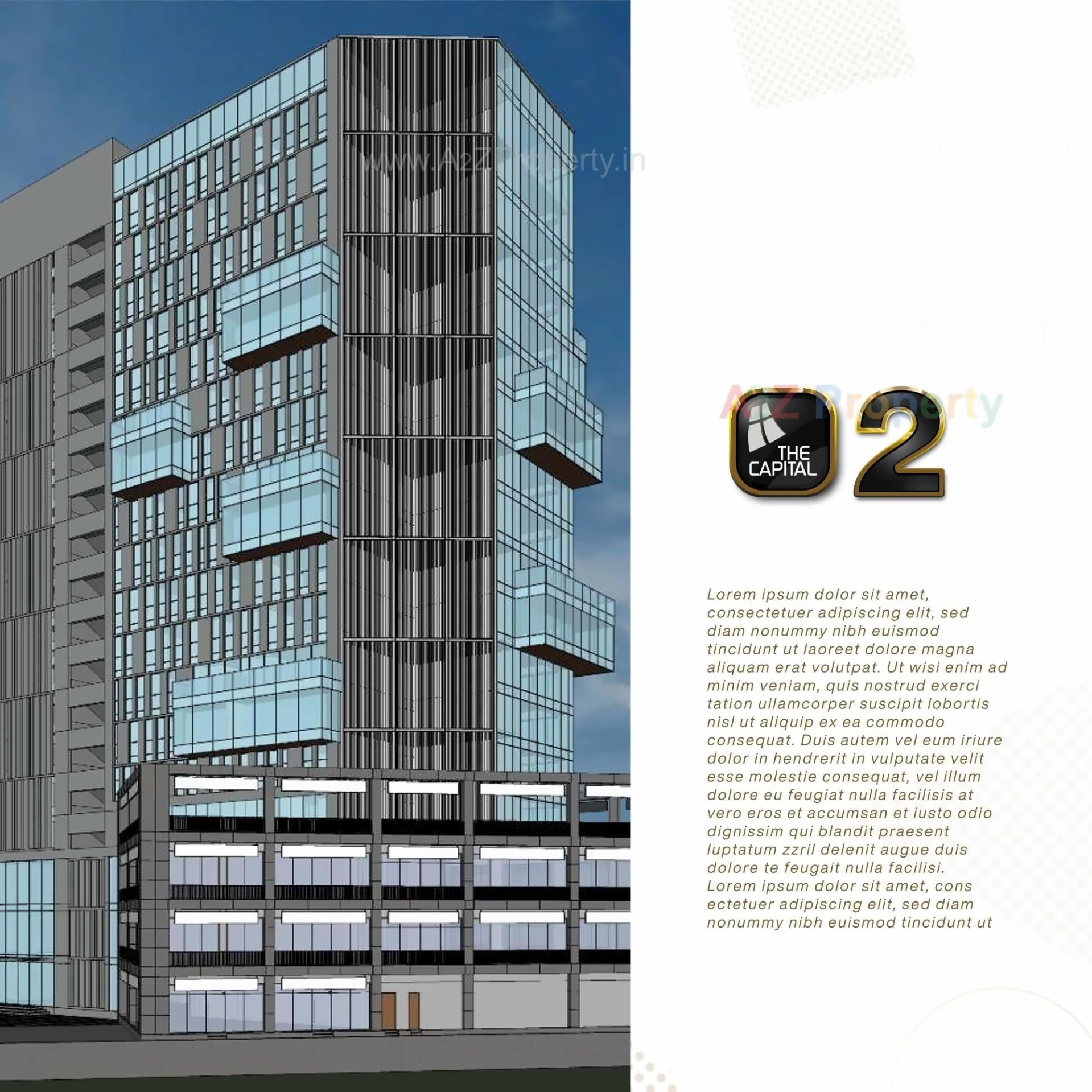 3D Elevation of real estate project The Capital located at Sola, Ahmedabad, Gujarat