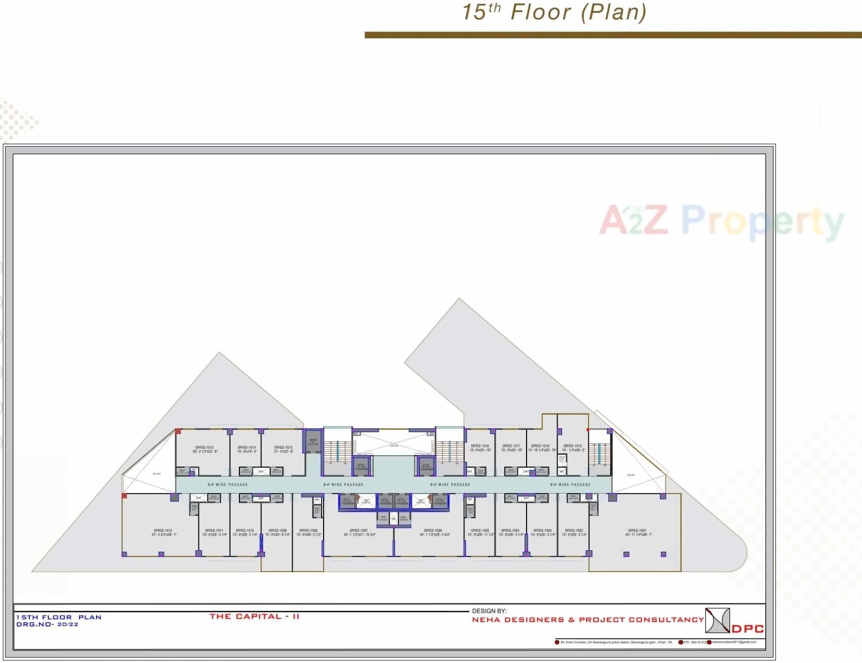 Layout of real estate project The Capital located at Sola, Ahmedabad, Gujarat