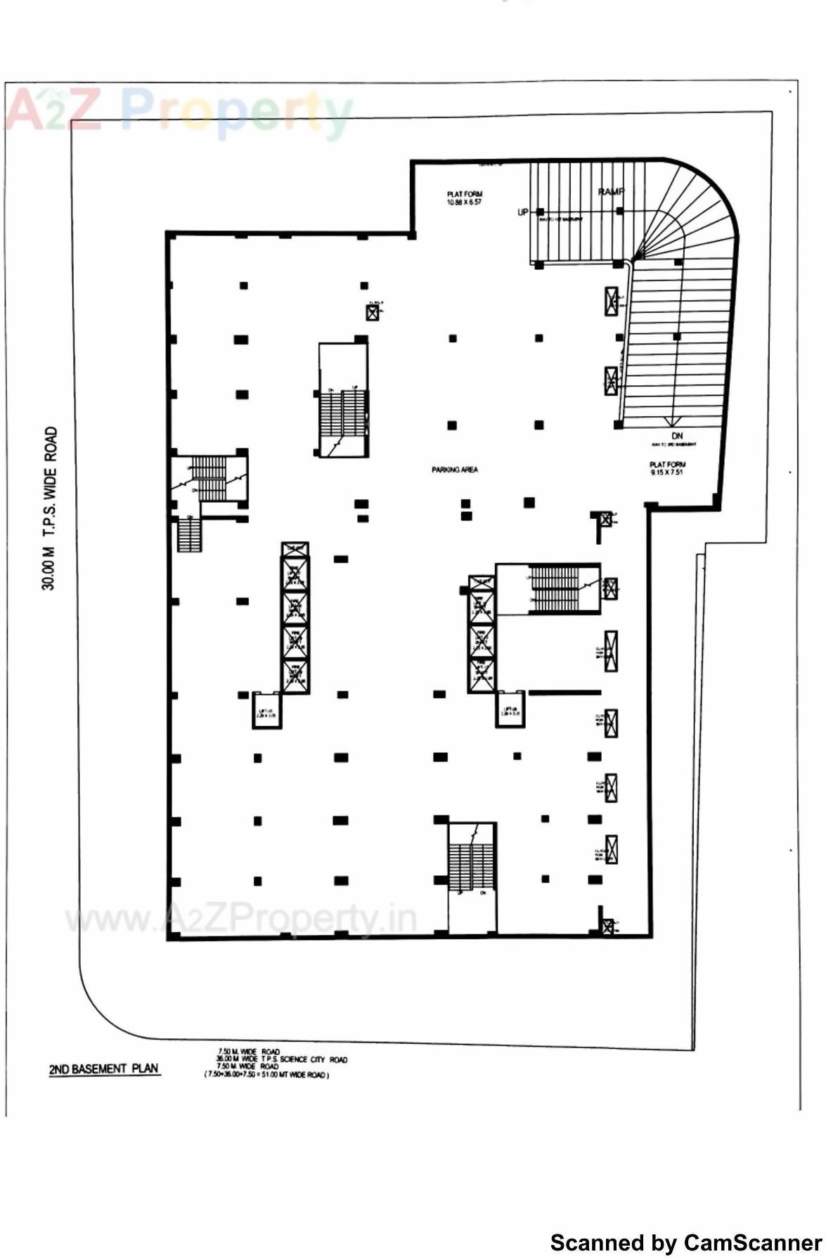 Layout of real estate project The Capital located at Sola, Ahmedabad, Gujarat