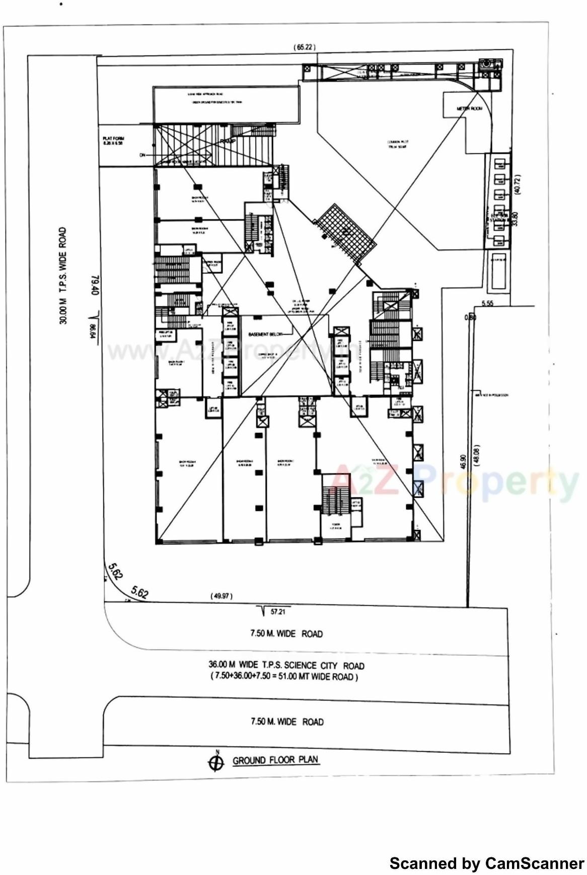 Layout of real estate project The Capital located at Sola, Ahmedabad, Gujarat