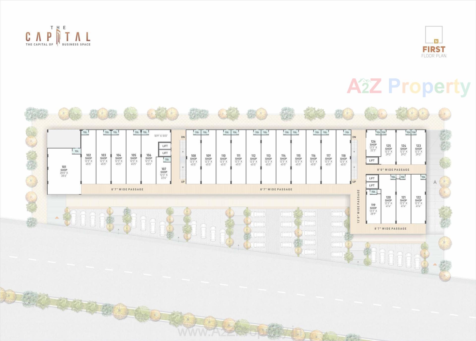 Layout of real estate project The Capital located at Nikol, Ahmedabad, Gujarat