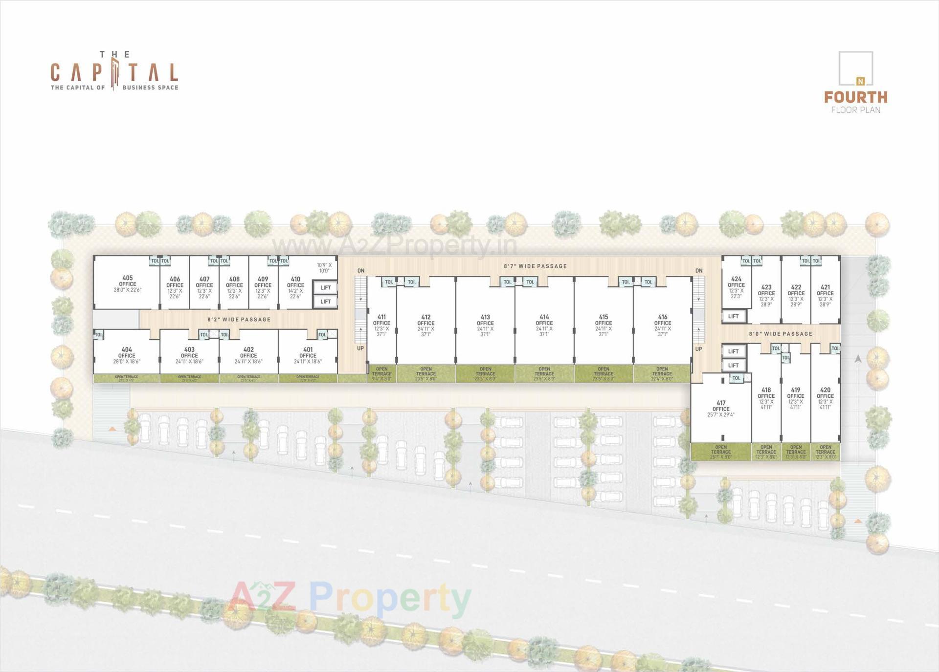 Layout of real estate project The Capital located at Nikol, Ahmedabad, Gujarat