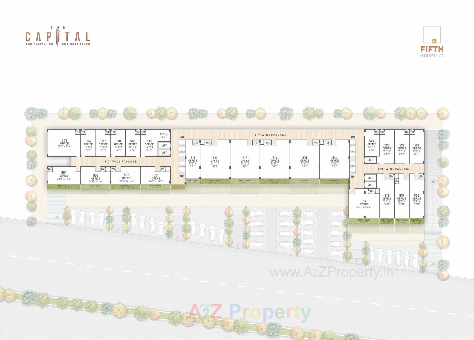 Layout of real estate project The Capital located at Nikol, Ahmedabad, Gujarat