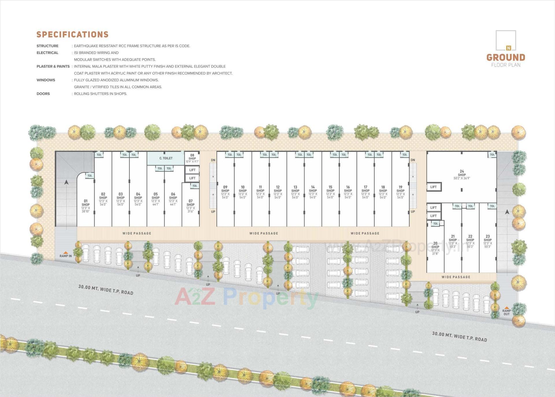Layout of real estate project The Capital located at Nikol, Ahmedabad, Gujarat