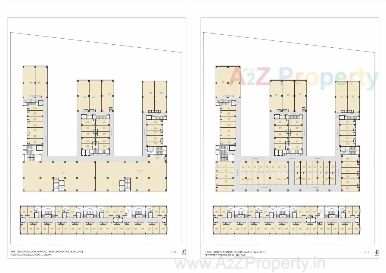 Layout of real estate project The Cbd located at Zundal, Ahmedabad, Gujarat