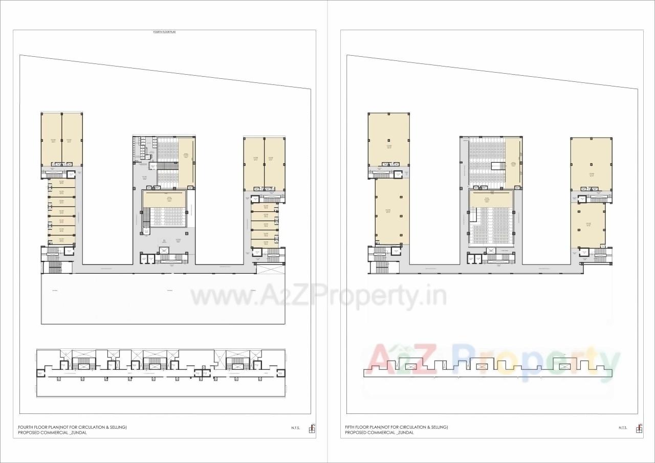 Layout of real estate project The Cbd located at Zundal, Ahmedabad, Gujarat