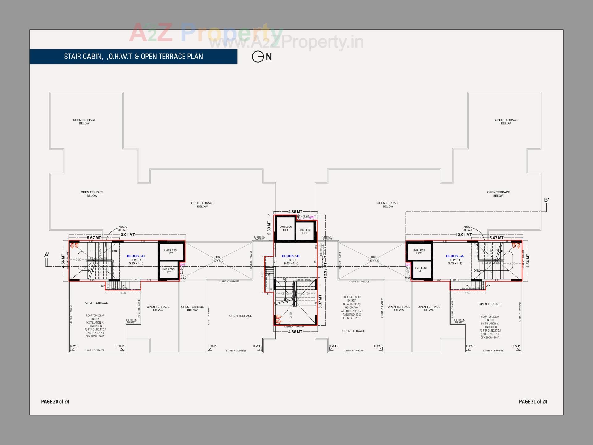 Layout of real estate project The Cluster located at Nikol, Ahmedabad, Gujarat