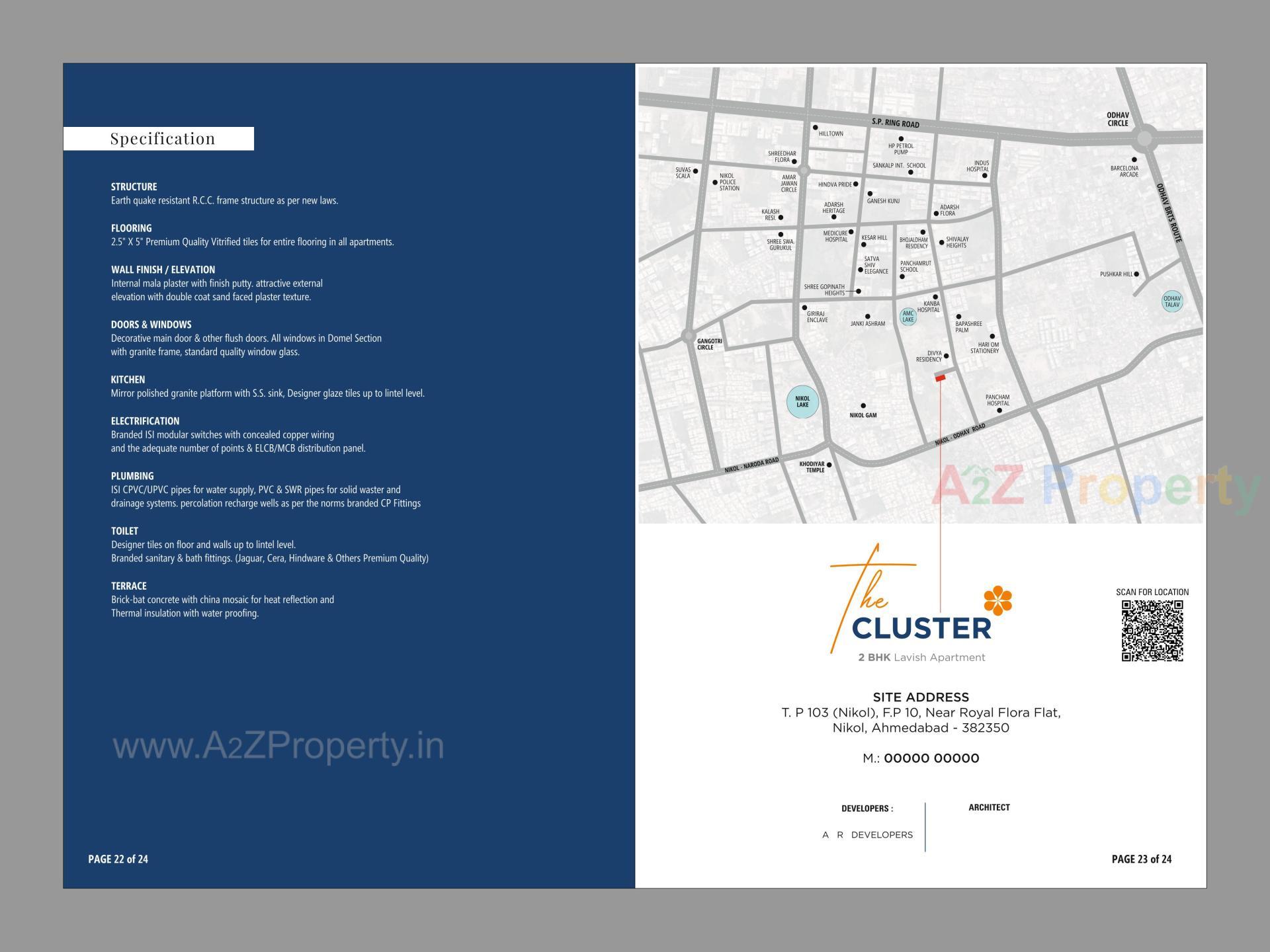  of real estate project The Cluster located at Nikol, Ahmedabad, Gujarat