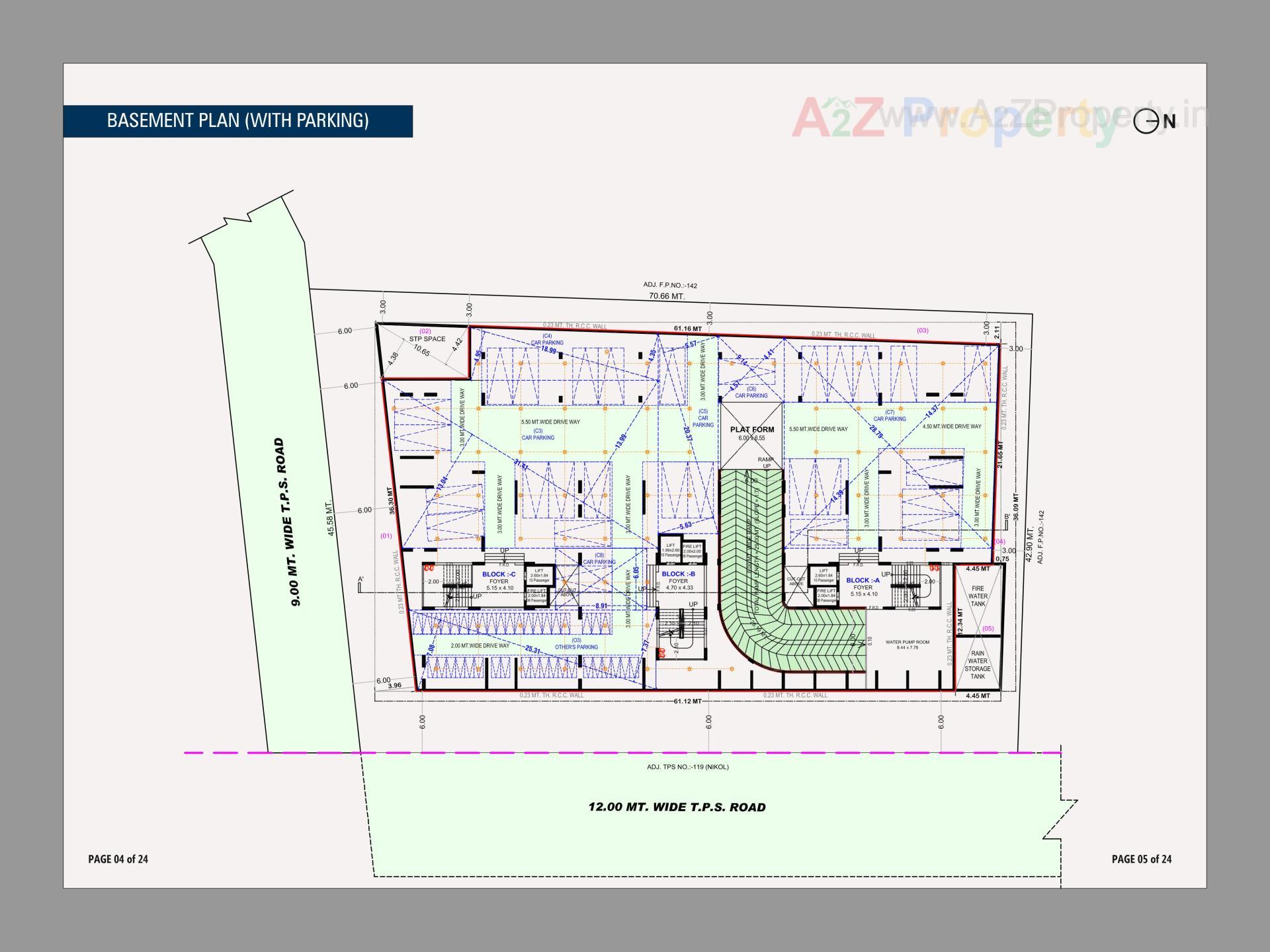 Layout of real estate project The Cluster located at Nikol, Ahmedabad, Gujarat