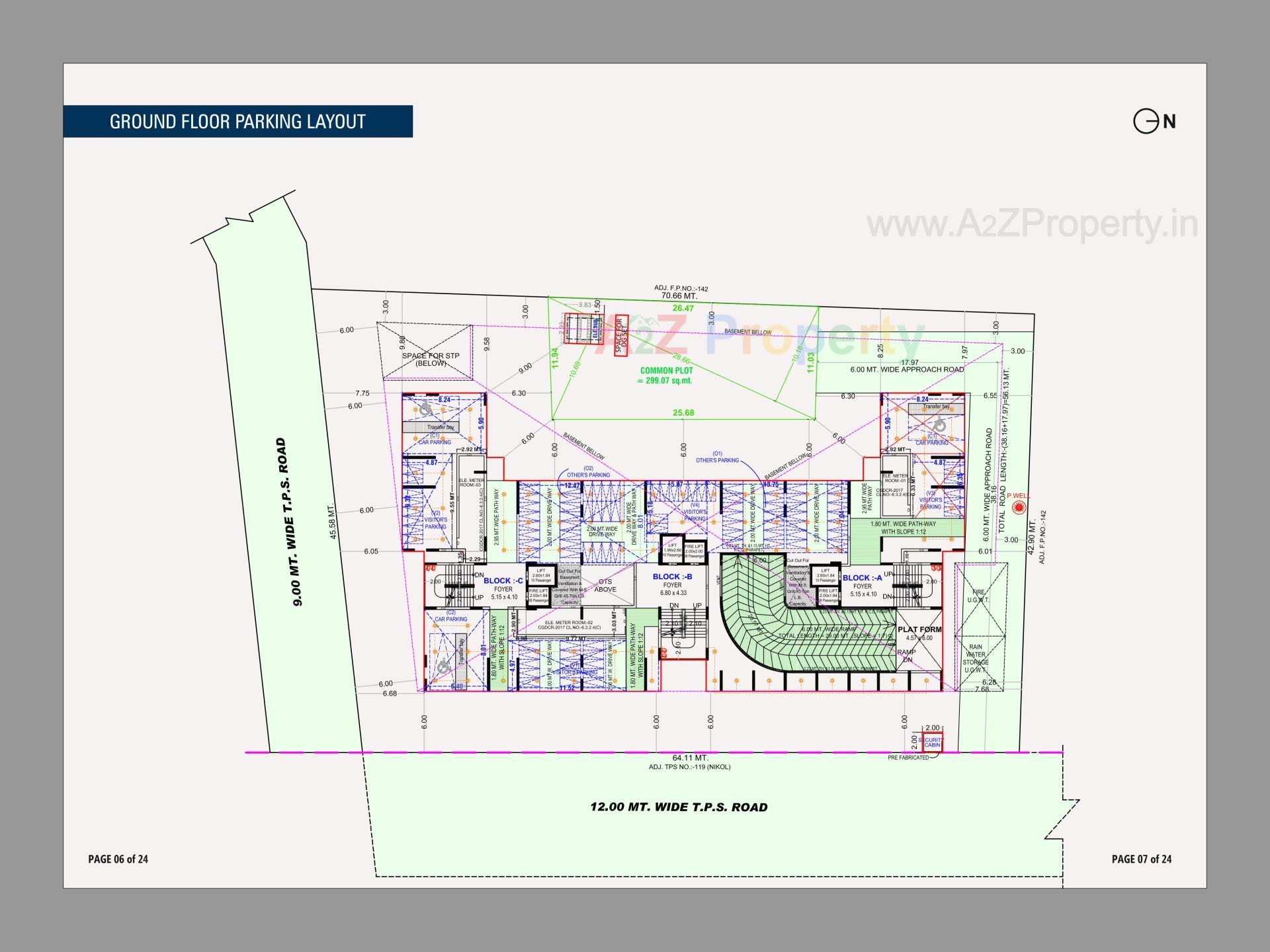 Layout of real estate project The Cluster located at Nikol, Ahmedabad, Gujarat