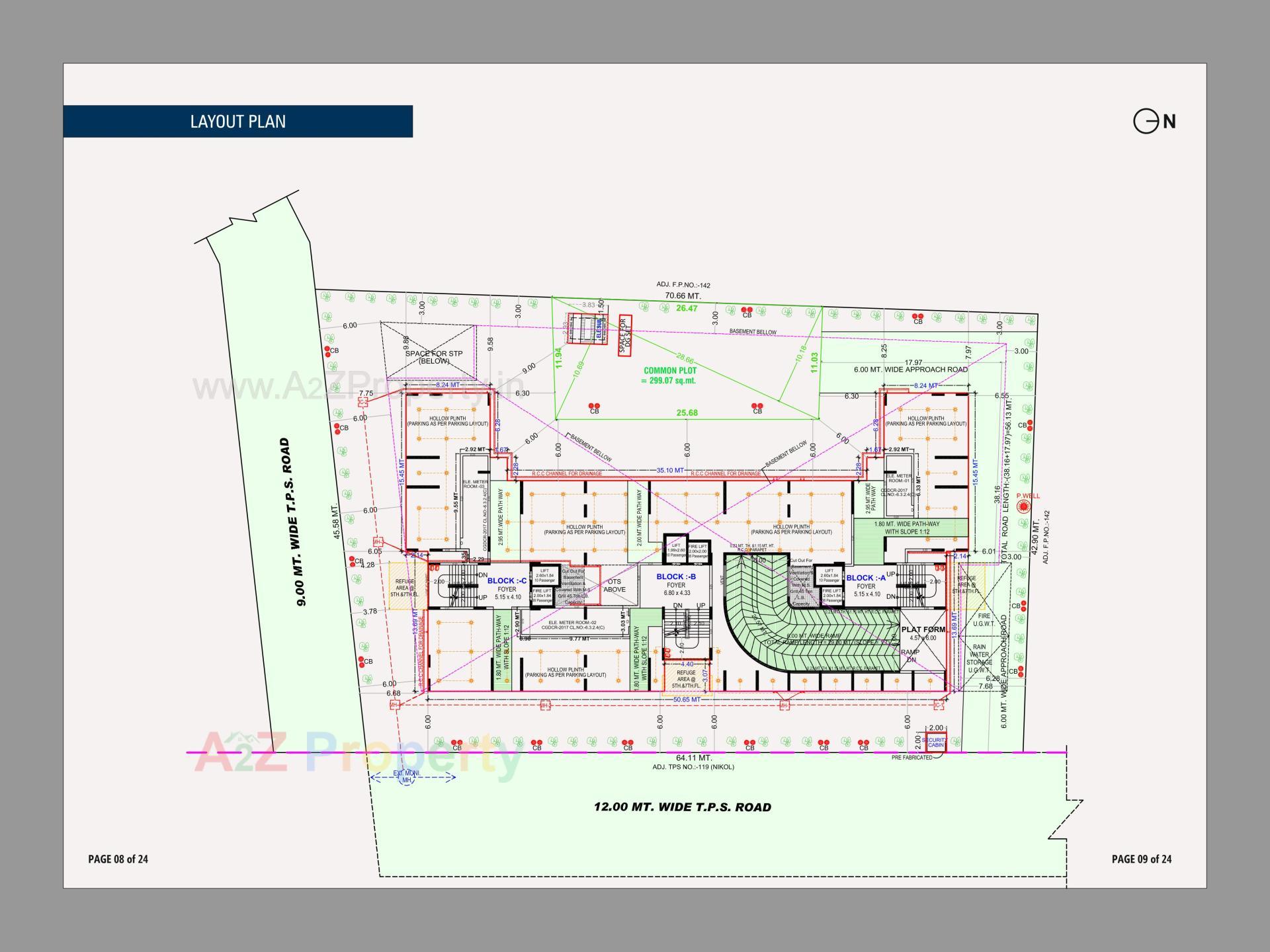 Layout of real estate project The Cluster located at Nikol, Ahmedabad, Gujarat