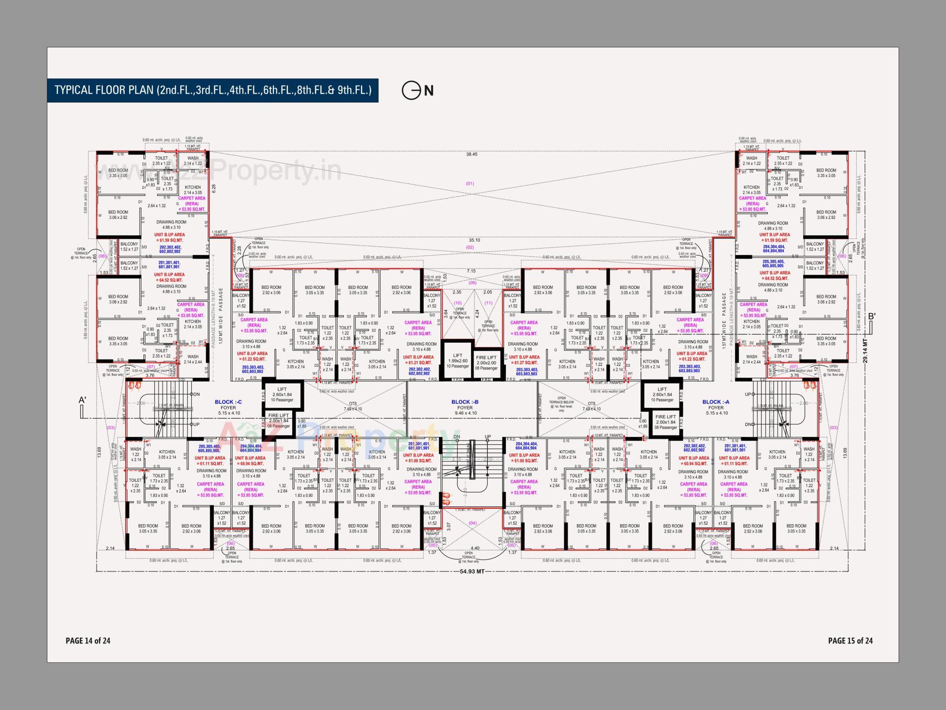 Layout of real estate project The Cluster located at Nikol, Ahmedabad, Gujarat