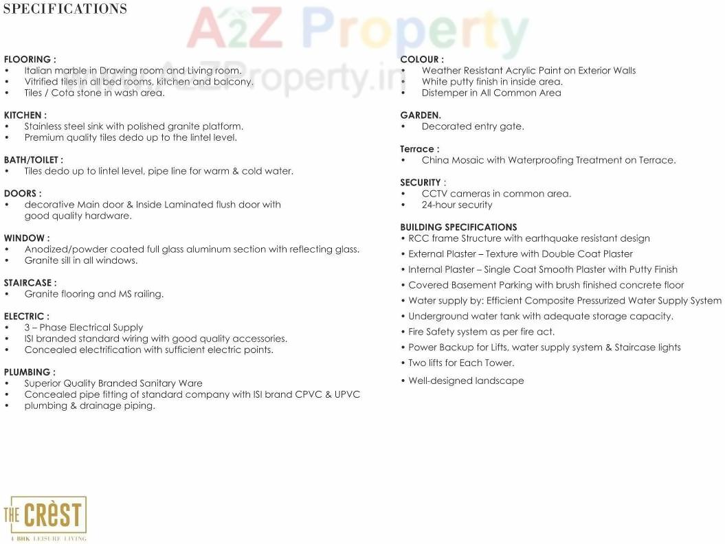  of real estate project The Crest located at Nikol, Ahmedabad, Gujarat