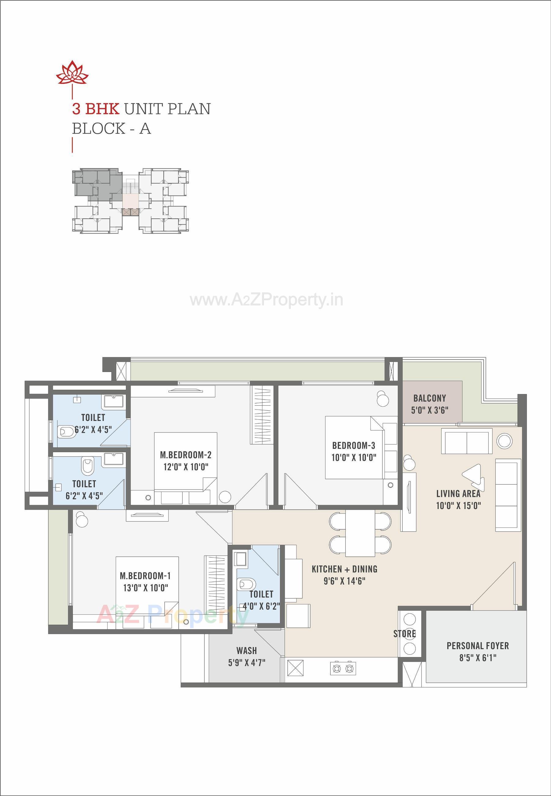 Layout of real estate project The Crest located at Chandkheda, Ahmedabad, Gujarat