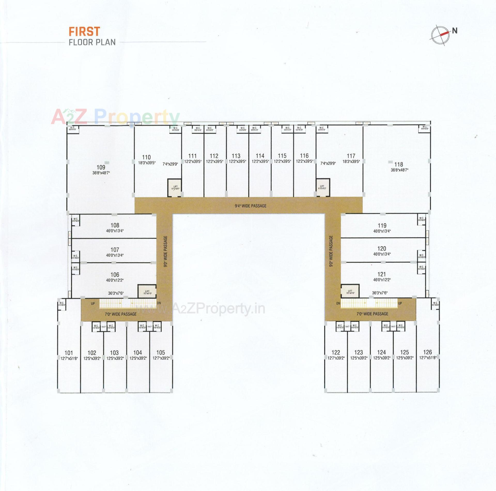 Layout of real estate project The Edge located at Nikol, Ahmedabad, Gujarat