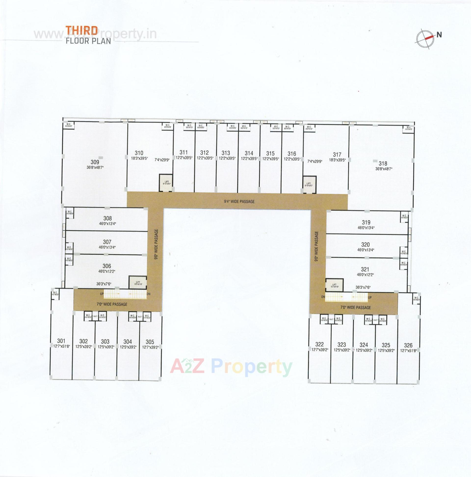 Layout of real estate project The Edge located at Nikol, Ahmedabad, Gujarat
