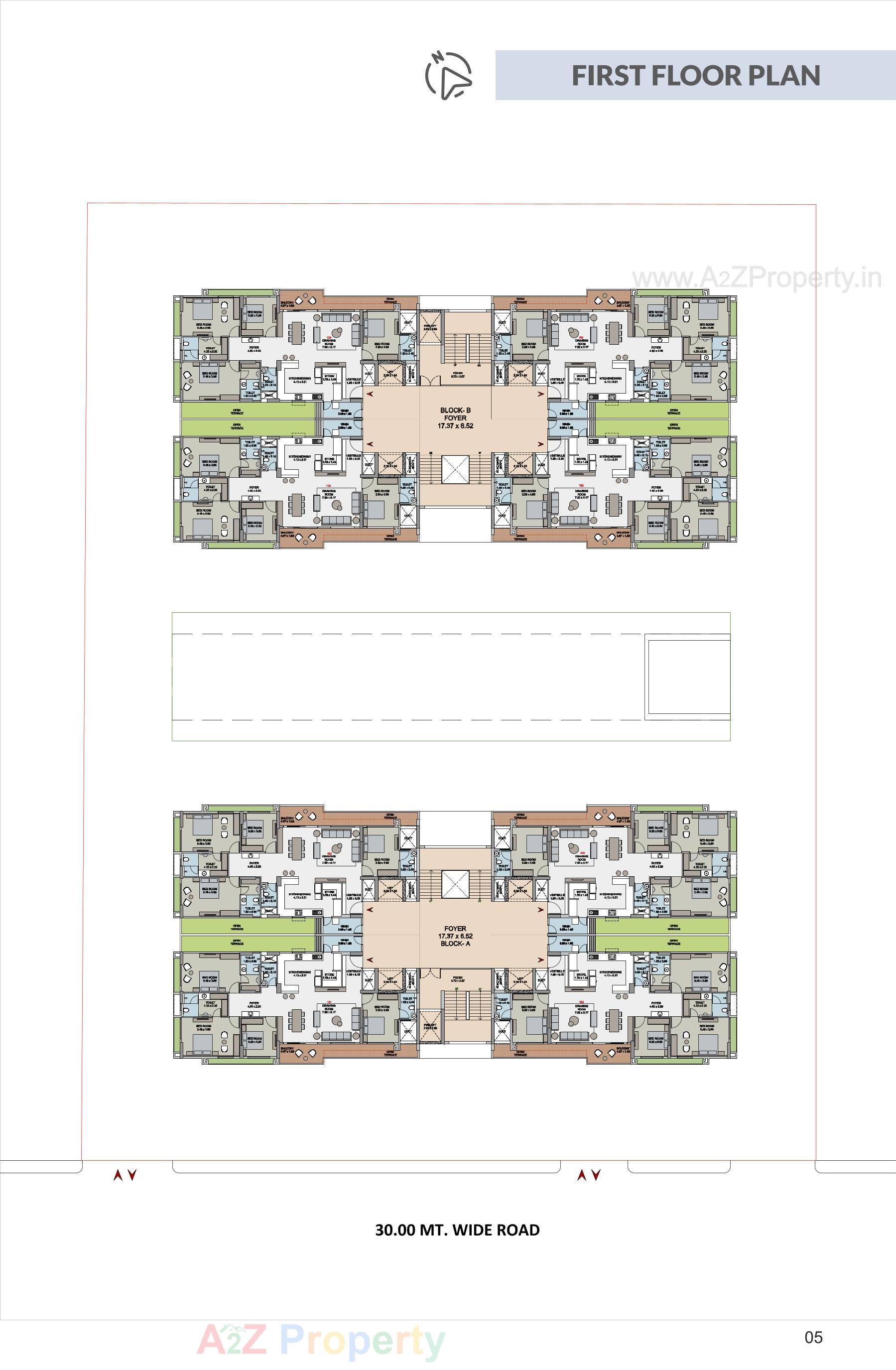 Layout of real estate project The Empiirean located at Ahmedabad, Ahmedabad, Gujarat