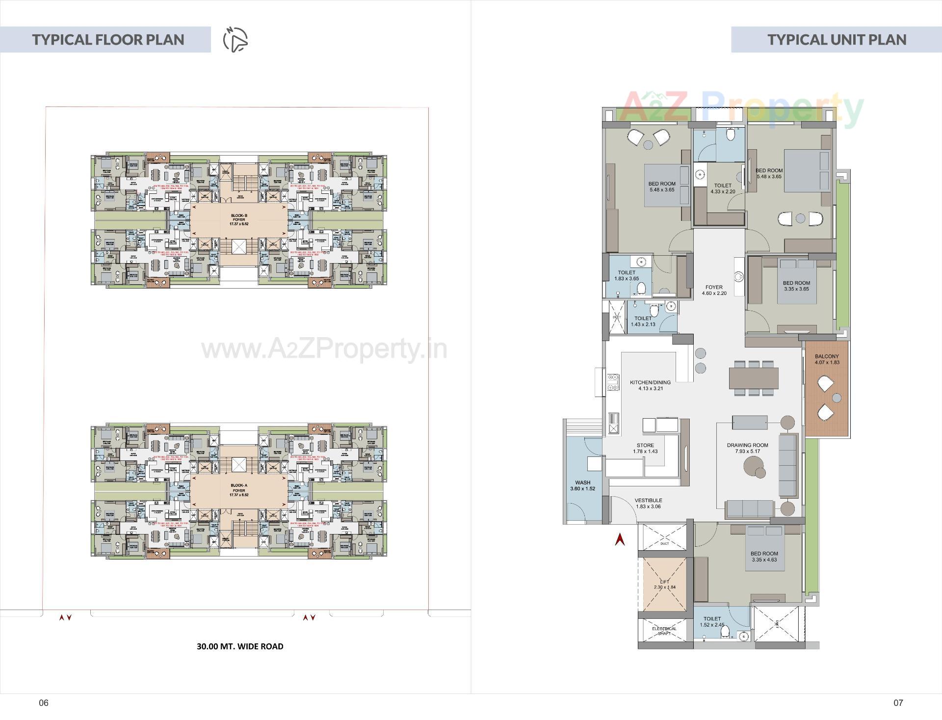 Layout of real estate project The Empiirean located at Ahmedabad, Ahmedabad, Gujarat