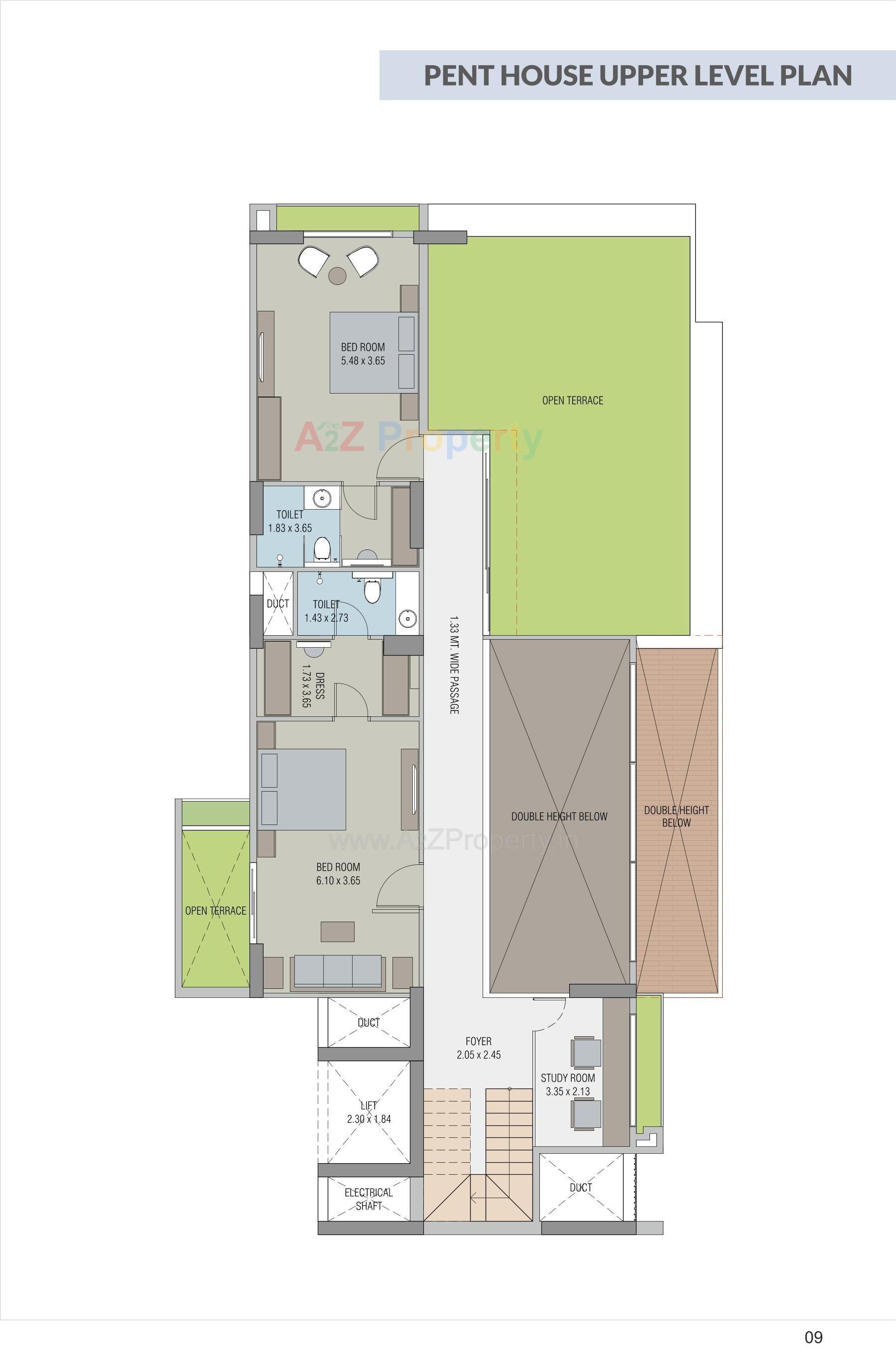 Layout of real estate project The Empiirean located at Ahmedabad, Ahmedabad, Gujarat