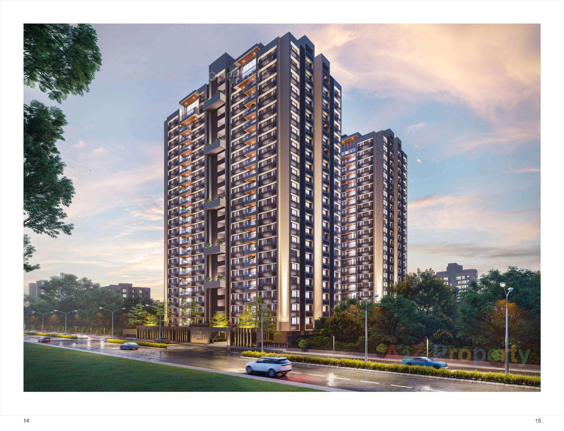 3D Elevation of real estate project The Empiirean located at Ahmedabad, Ahmedabad, Gujarat