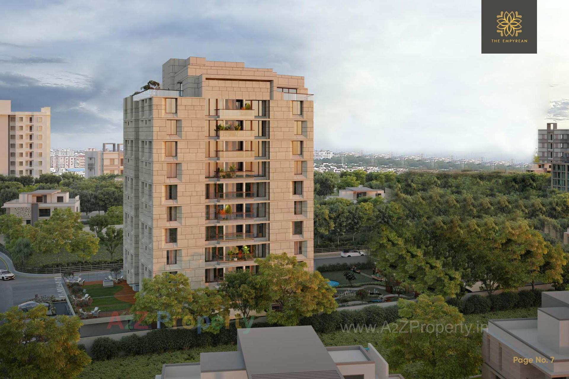 3D Elevation of real estate project The Empyrean located at Bopal, Ahmedabad, Gujarat