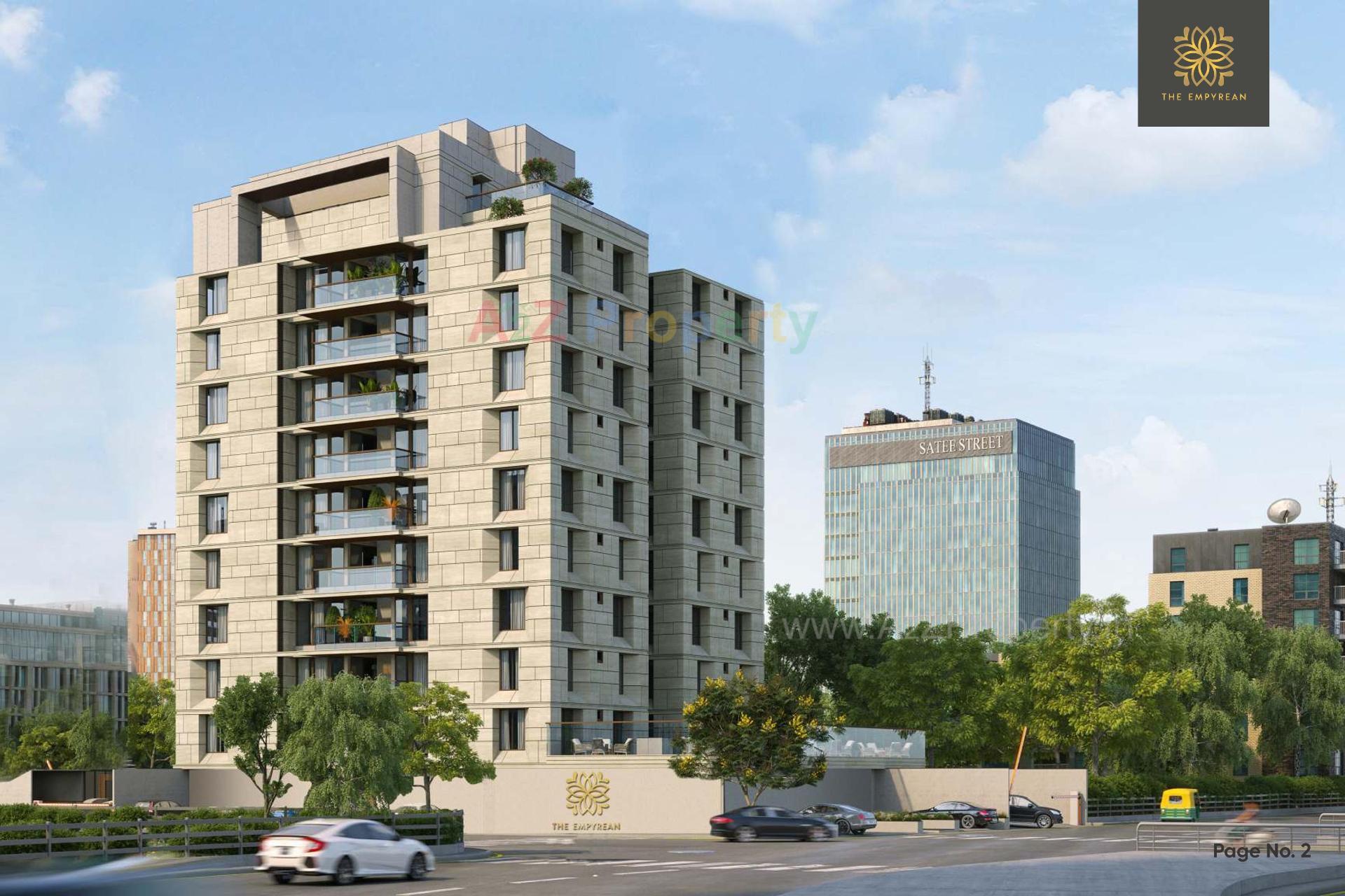 3D Elevation of real estate project The Empyrean located at Bopal, Ahmedabad, Gujarat