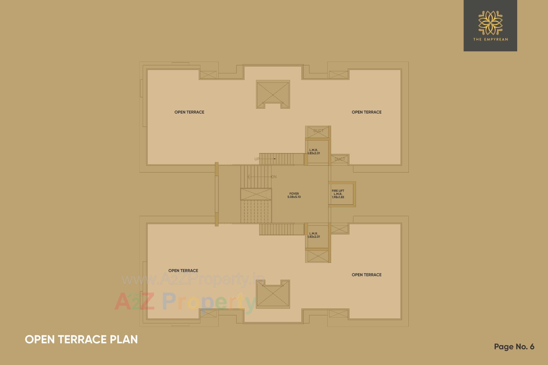 Layout of real estate project The Empyrean located at Bopal, Ahmedabad, Gujarat