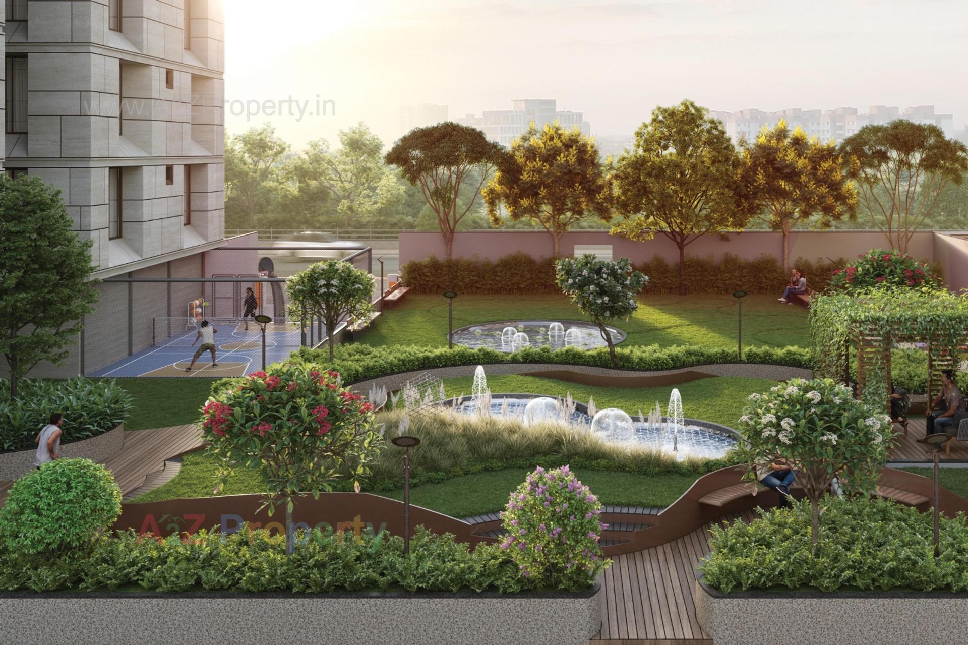 3D Elevation of real estate project The Empyrean located at Bopal, Ahmedabad, Gujarat