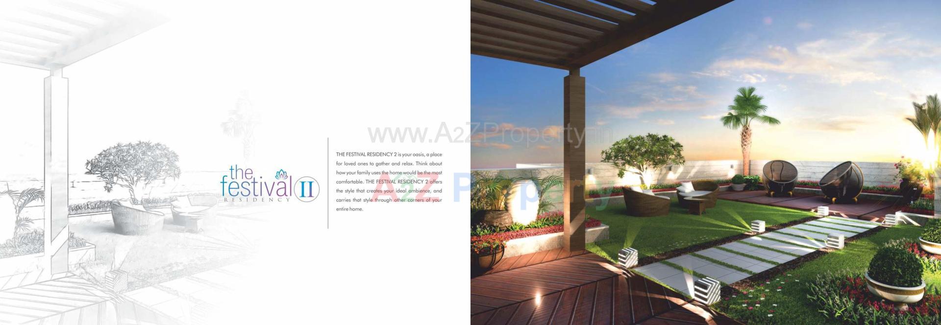 3D Elevation of real estate project The Festival Residency located at Khoraj, Ahmedabad, Gujarat